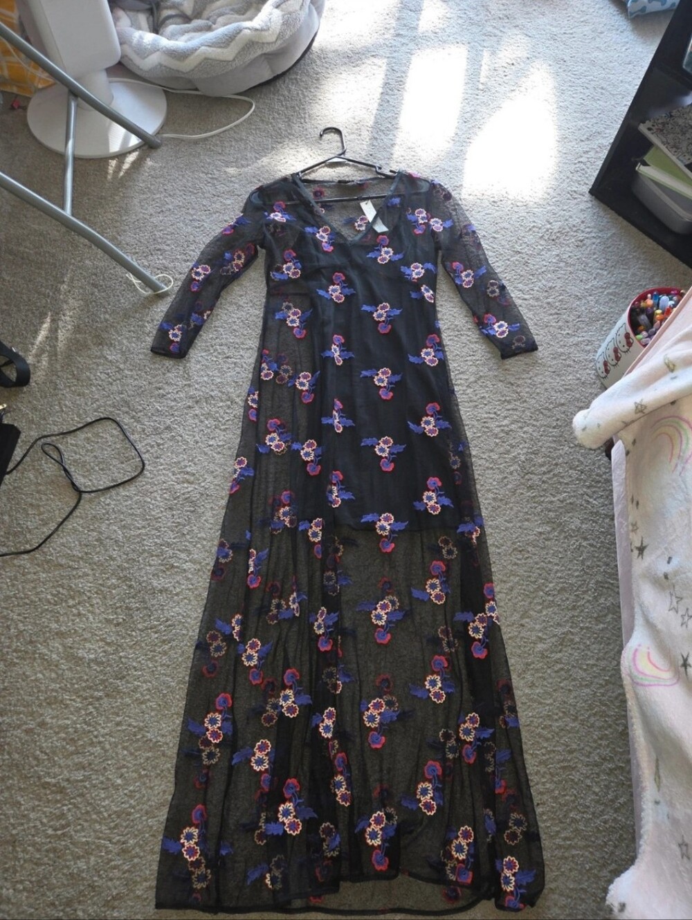 New RD & koko New Maxi & Slip Sexy Sheer Dress Size Small with TAG - Picture 10 of 10